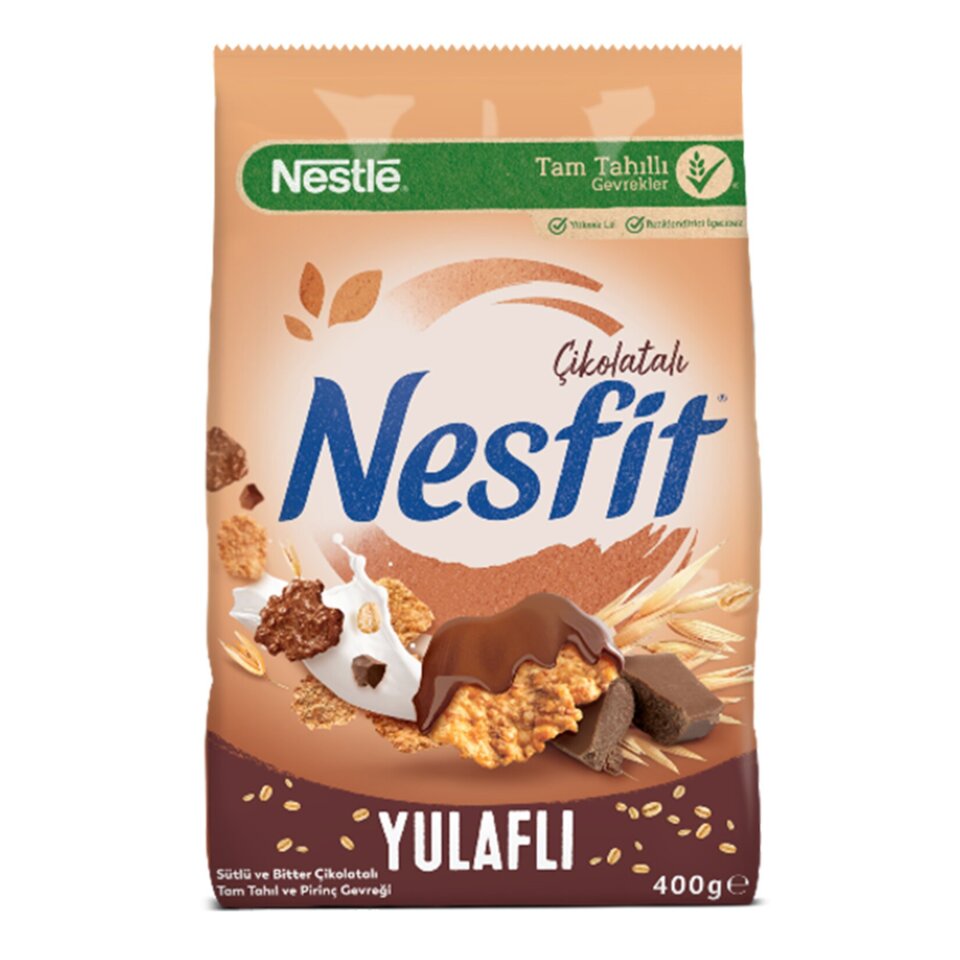 NESFİT TAHIL GEVREK 400 GR.-ÇİKOLATA